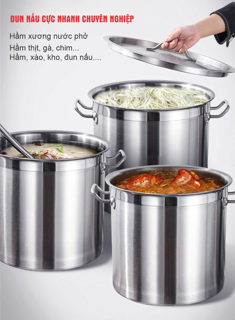 Bếp từ hầm đôi công nghiệp 15kw