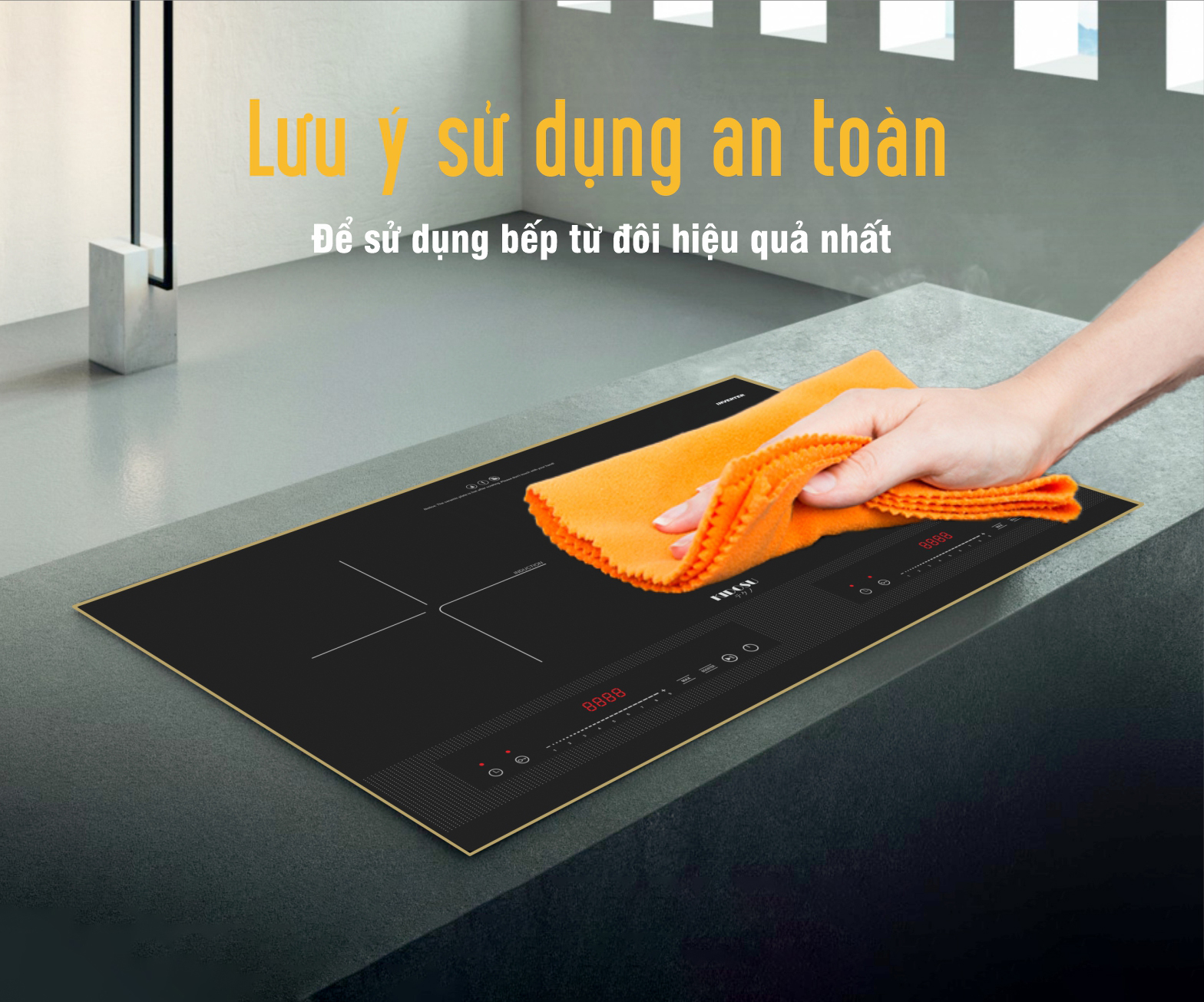 Lưu ý sử dụng bếp từ đôi Kidosu an toàn và hiệu quả nhất