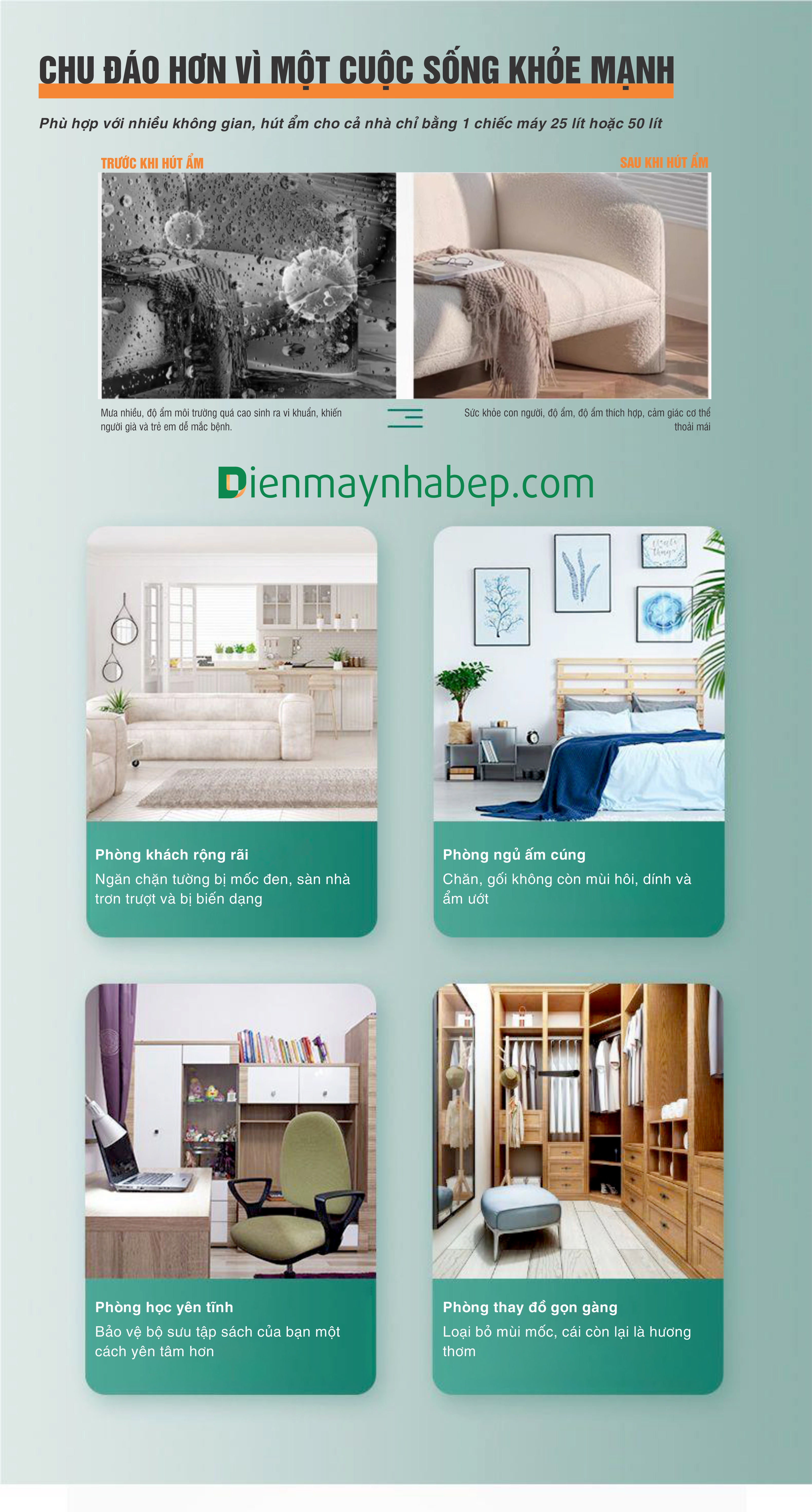 Máy hút ẩm 25 lít