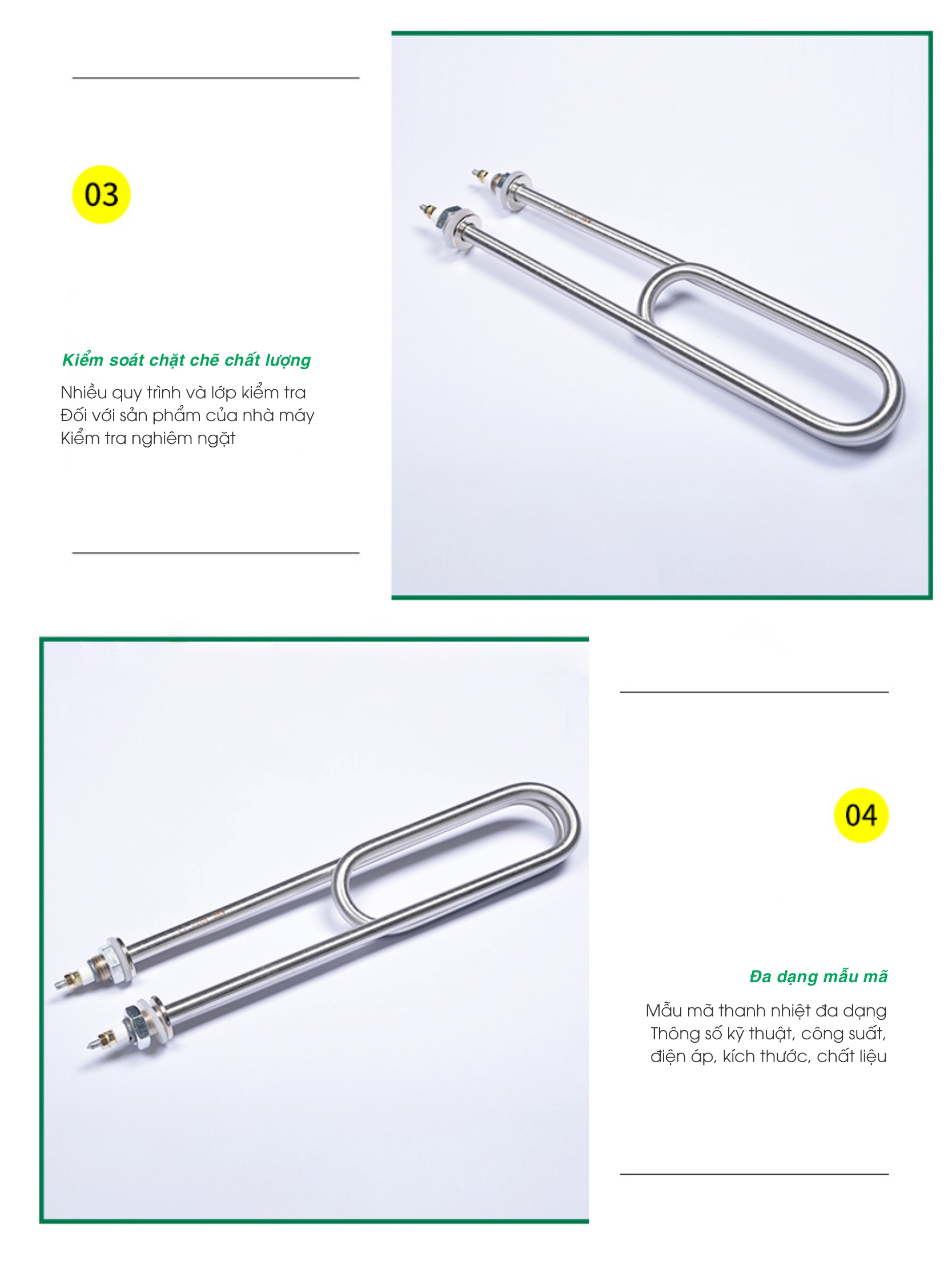 Thanh điện trở 3kw Thanh mayso 3kw nồi phở điện