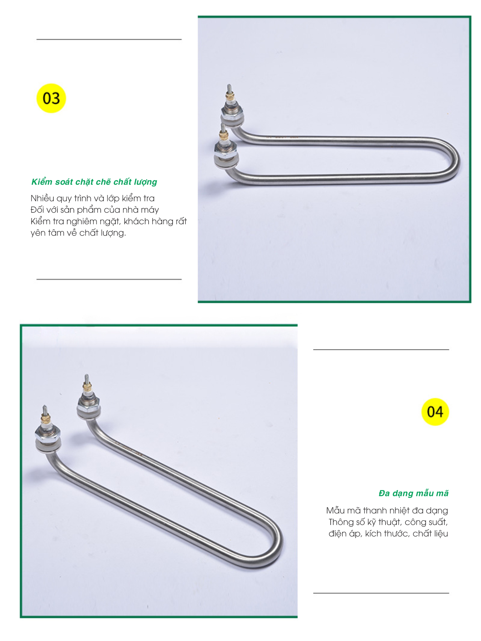 Thanh điện trở 2kw Thanh mayso 2kw nồi phở điện