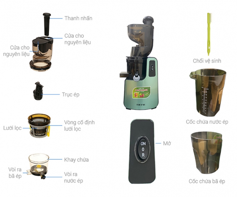 Máy ép hoa quả Kidosu KD-SJ01