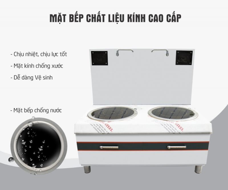 Bếp từ đôi công nghiệp