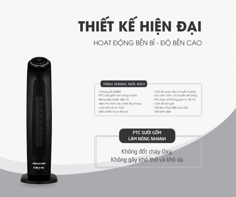 Máy sưởi gốm Kidosu KD-MS99