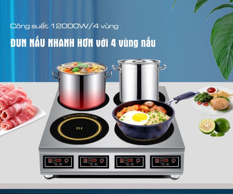 bếp từ đôi công nghiệp kidosu