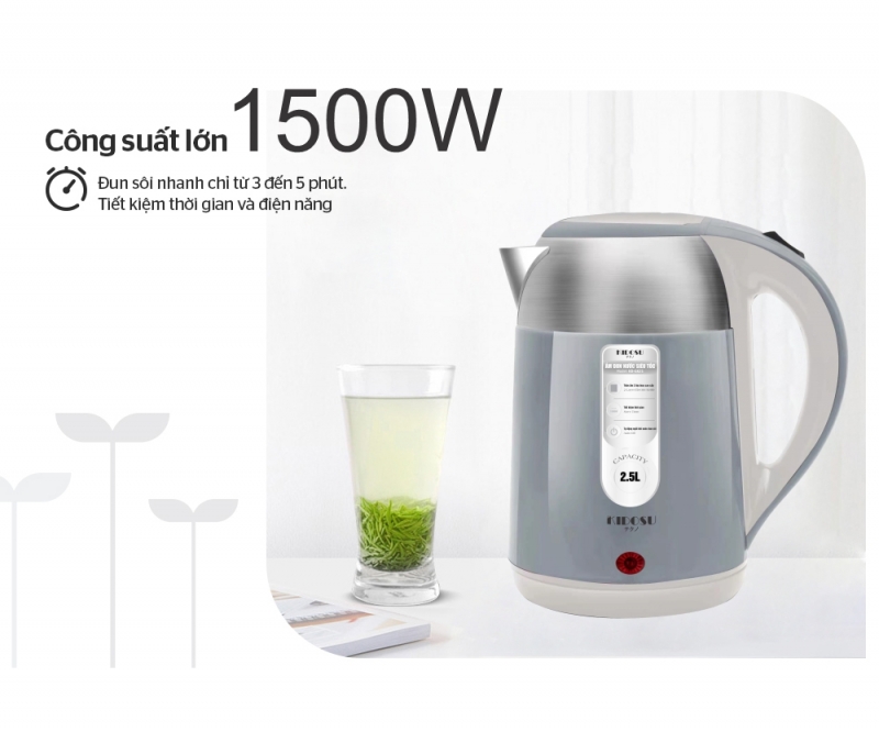 Ấm đun nước siêu tốc Kidosu