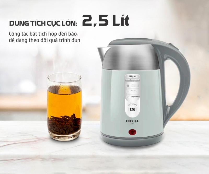 Thiết kế ấm tiện dụng an toàn