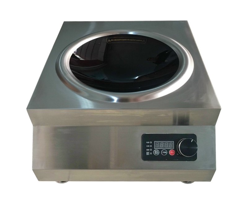 Bếp từ xào công nghiệp 5kw mặt cầu lõm