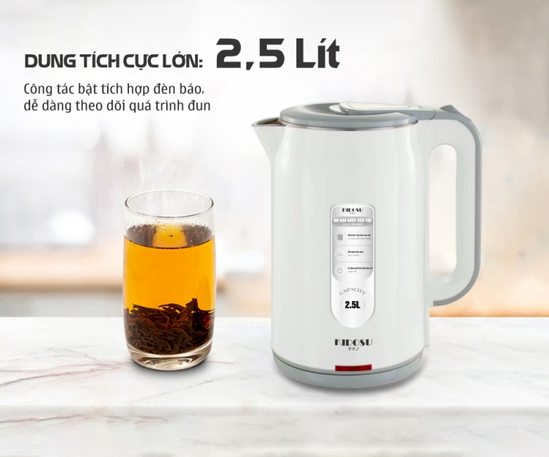 Thiết kế ấm tiện dụng an toàn