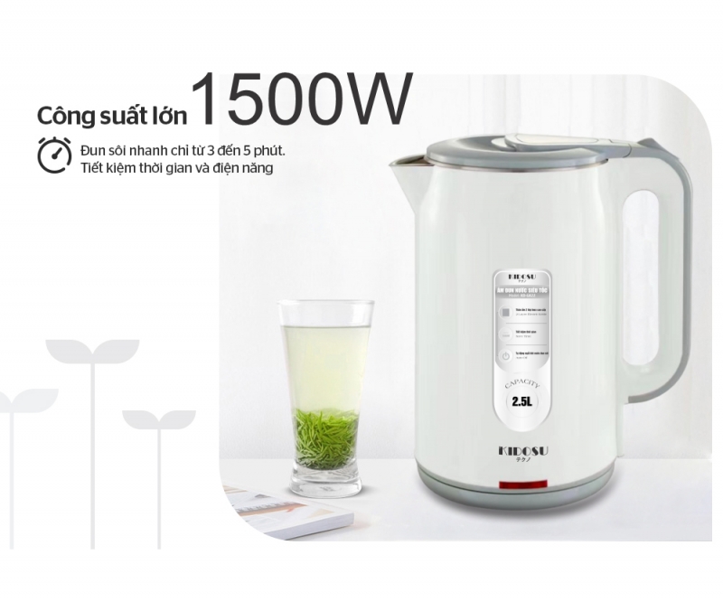 Ấm đun nước siêu tốc Kidosu