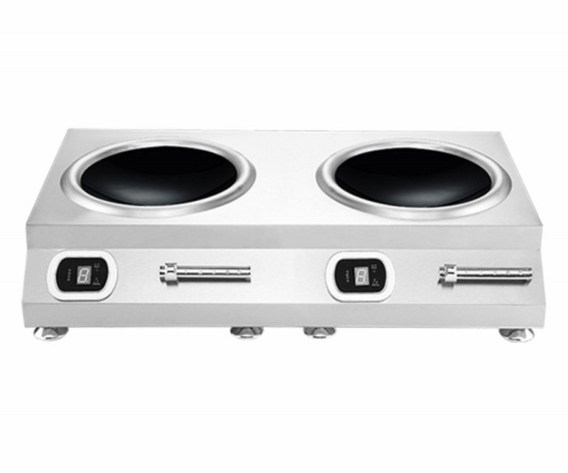 Bếp từ đôi công nghiệp 5kw mặt lõm