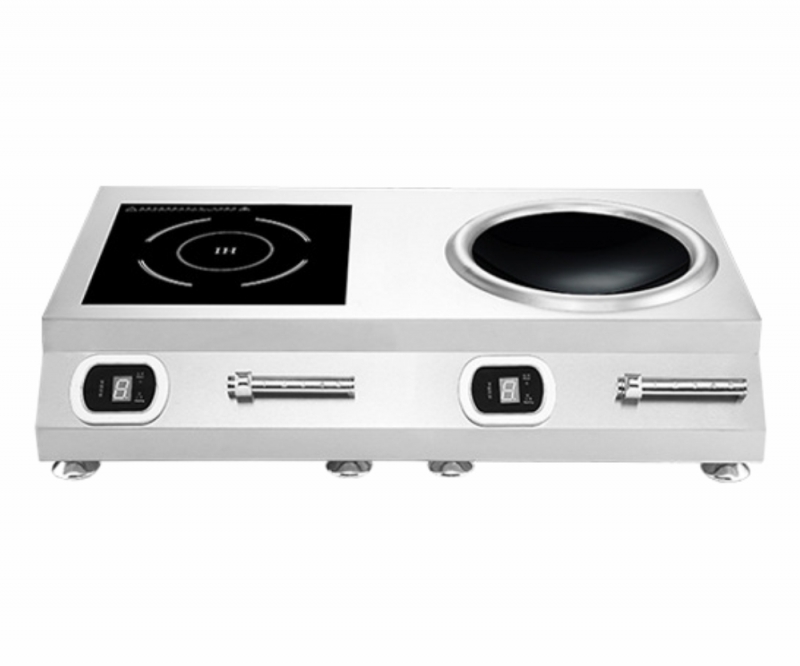 Bếp Từ Đôi Công Nghiệp 5Kw Phẳng Lõm