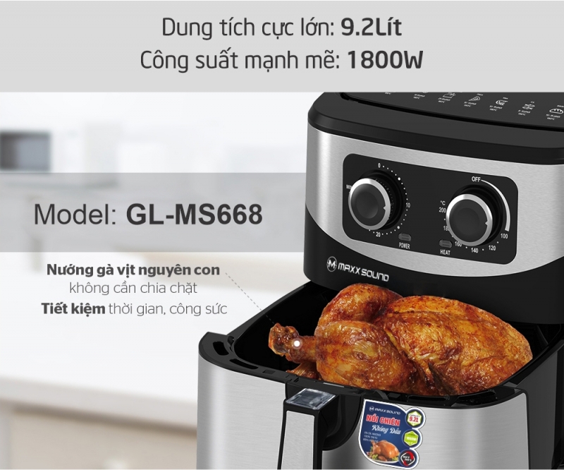 Nồi Chiên Không Dầu Maxxsound GL-MS688