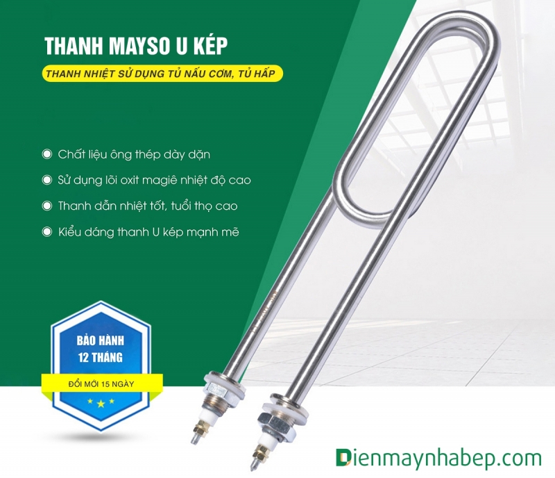 Thanh điện trở 4kw (Thanh mayso) tủ nấu cơm