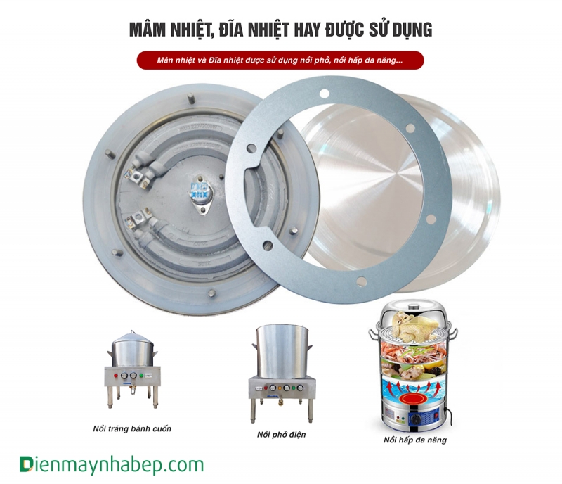 Mâm nhiệt và Đĩa nhiệt 3Kw Nồi Điện
