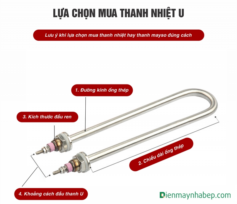 Thanh Điện Trở 1Kw Nồi Đun điện