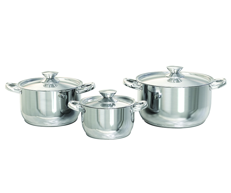 Bộ Nồi Inox Từ 3 Nồi Nắp Inox